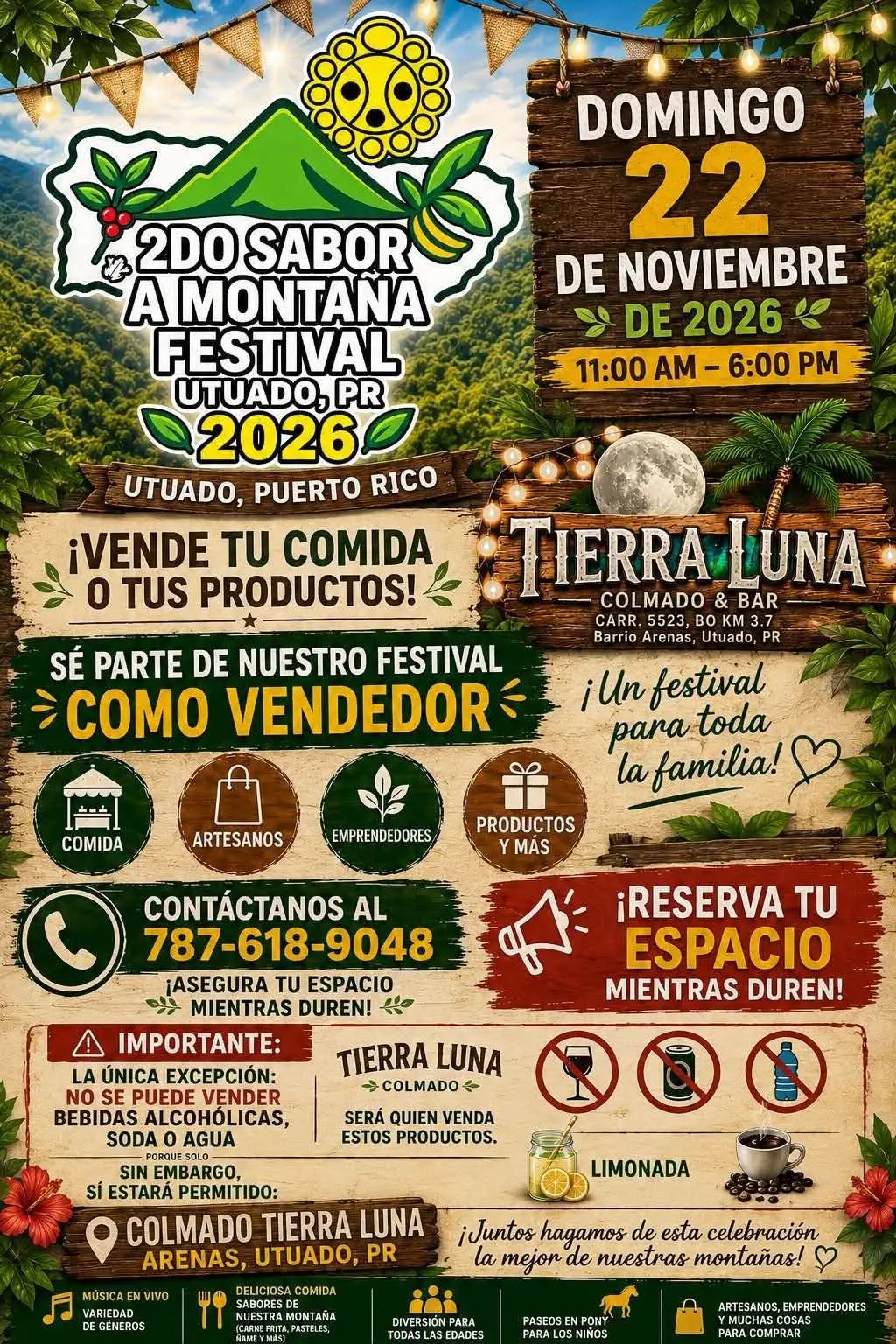 Afiche de 2do Sabor a la Montaña Festival 2026