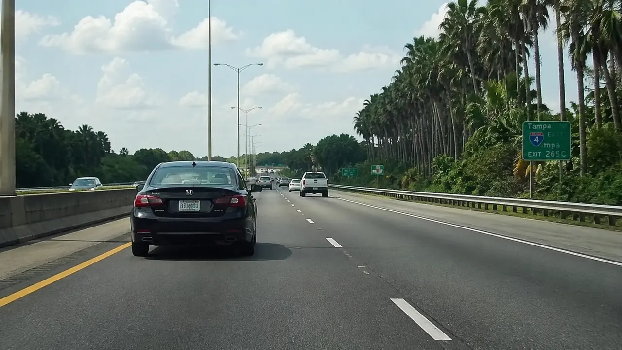 ¿Manejando por el carril izquierdo en Florida? Ese carro detrás de ti podría costarte $60