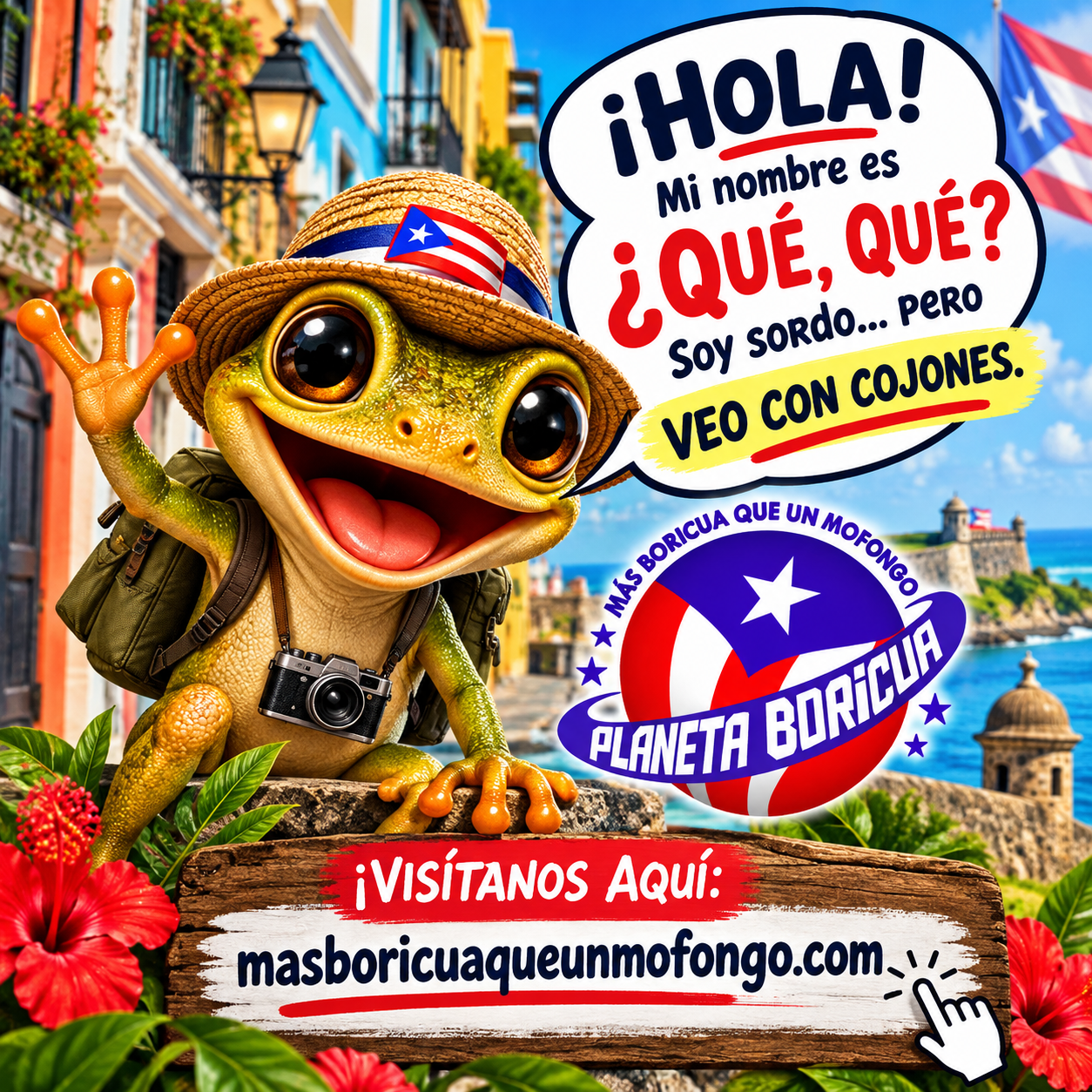 🐸 ¿QUÉ, QUÉ? Soy sordo… pero veo con cojones 👀🇵🇷